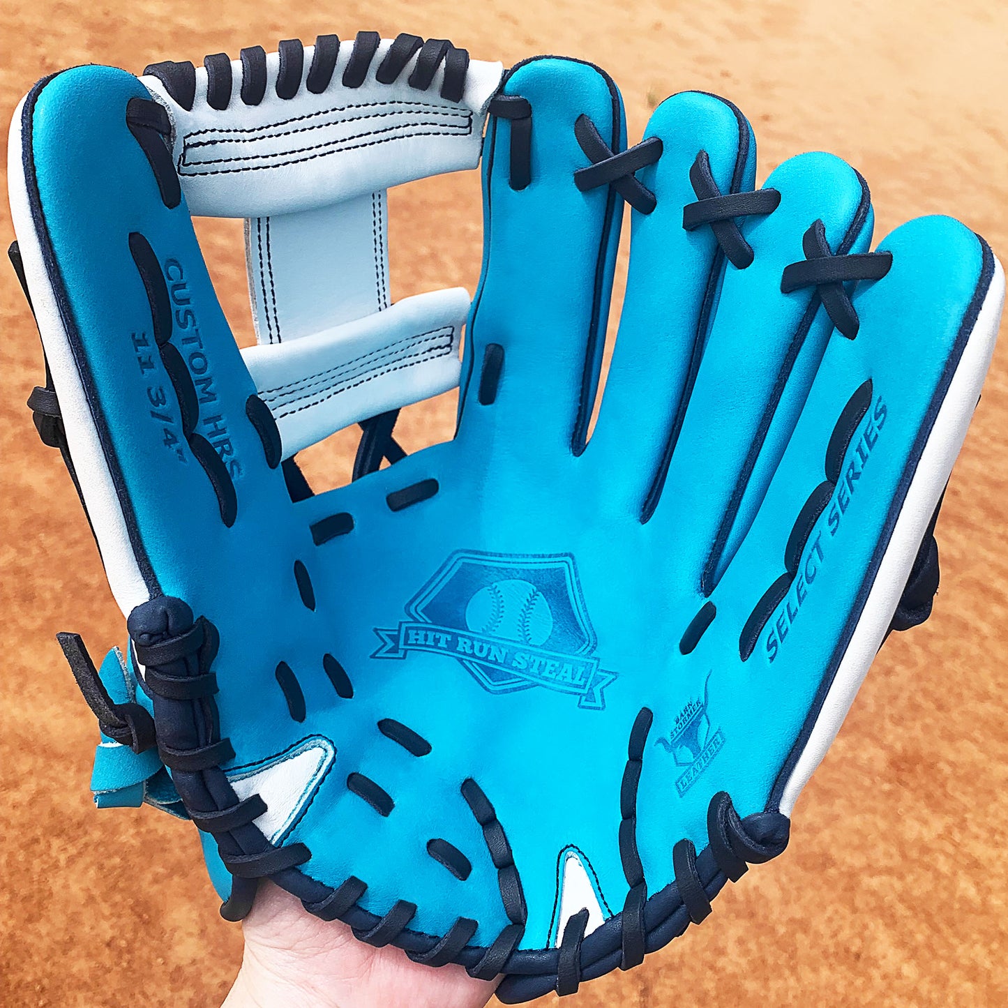 11.75" - Sea Blue, White, Navy Laces - I Web