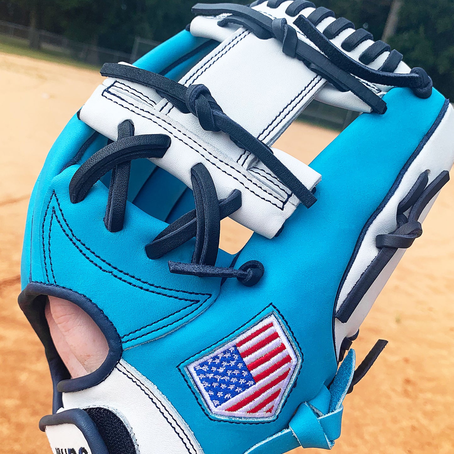 11.75" - Sea Blue, White, Navy Laces - I Web