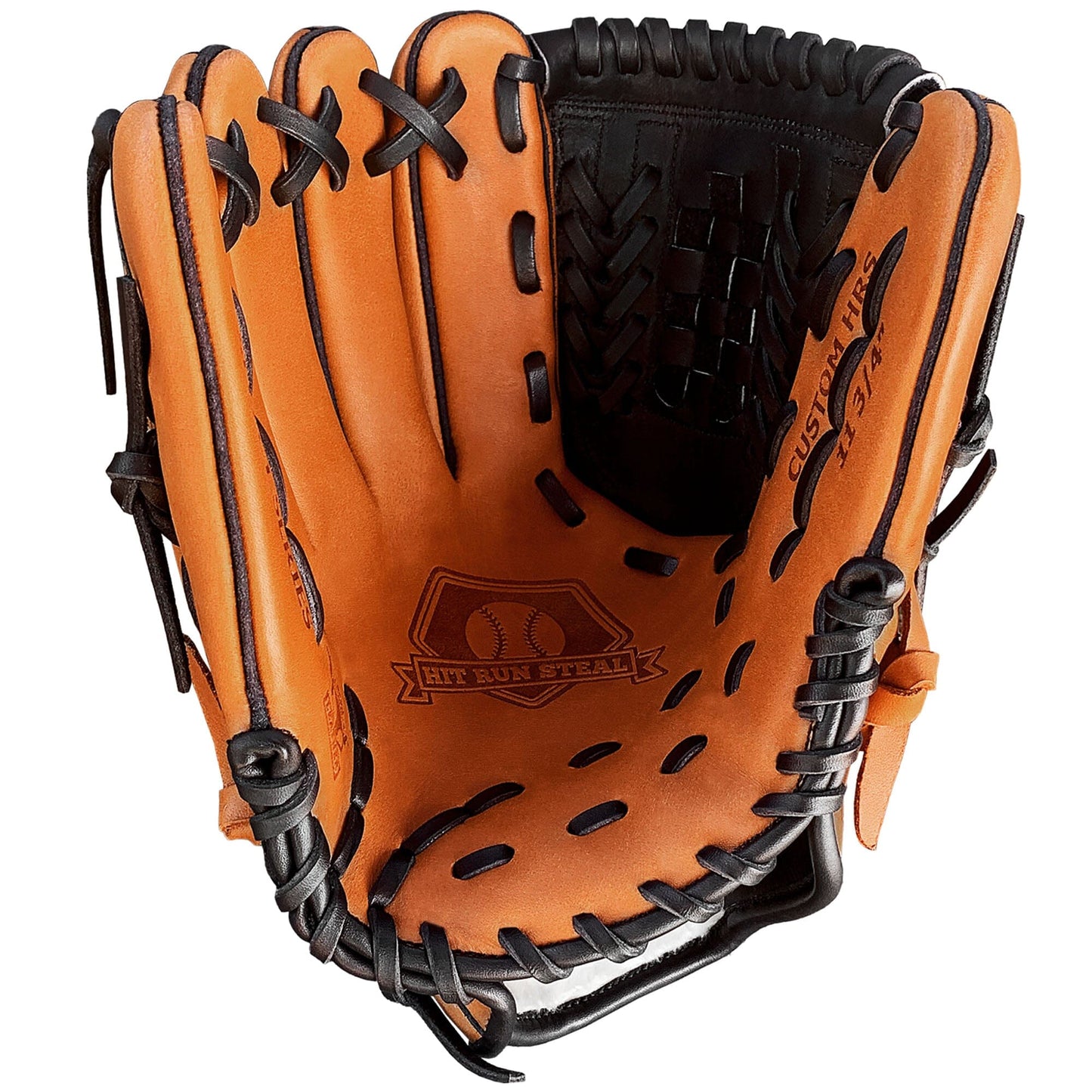 12" - Tan With Black Web - Grid & Net Web