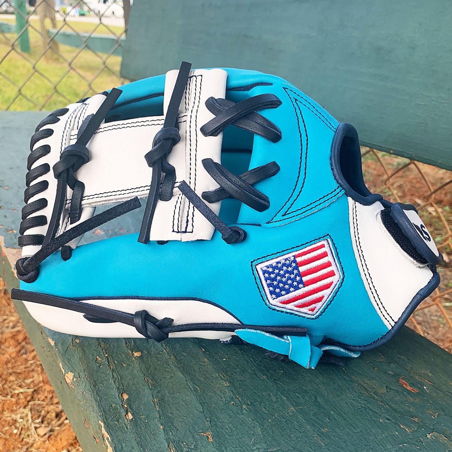 11.75" - Sea Blue, White, Navy Laces - I Web