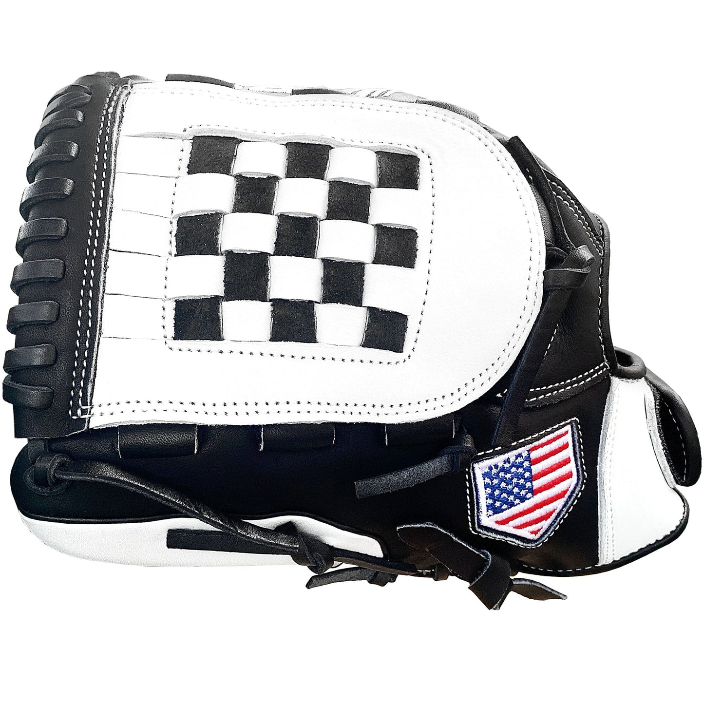 12" Basket Web - Black & White Checkerboard