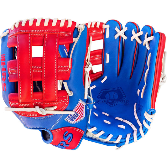 12" - Red / White / Blue - H Web