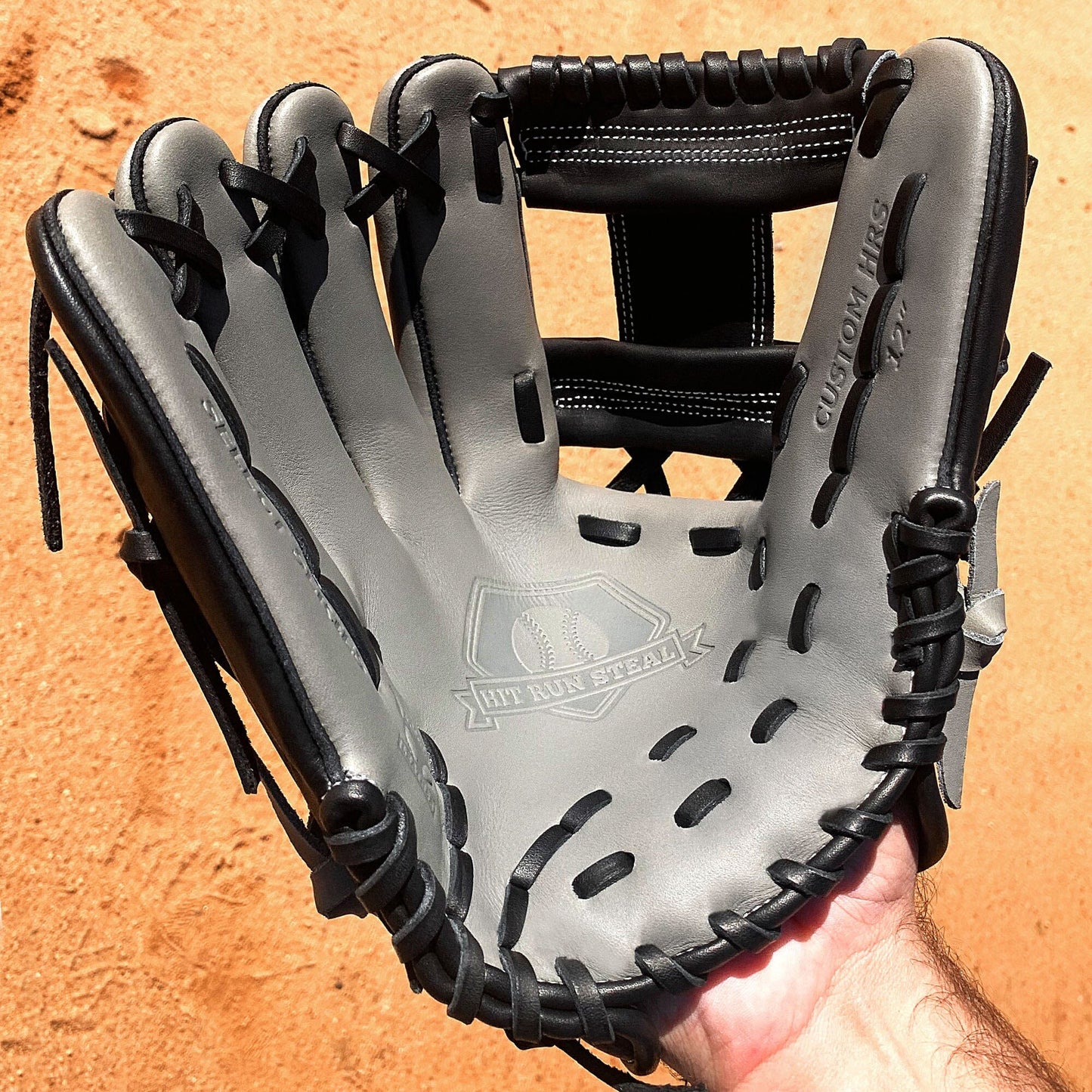 12" - Grey with Black Web - I Web