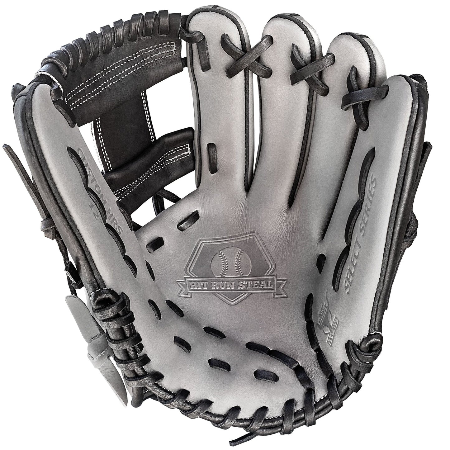 12" - Grey with Black Web - I Web