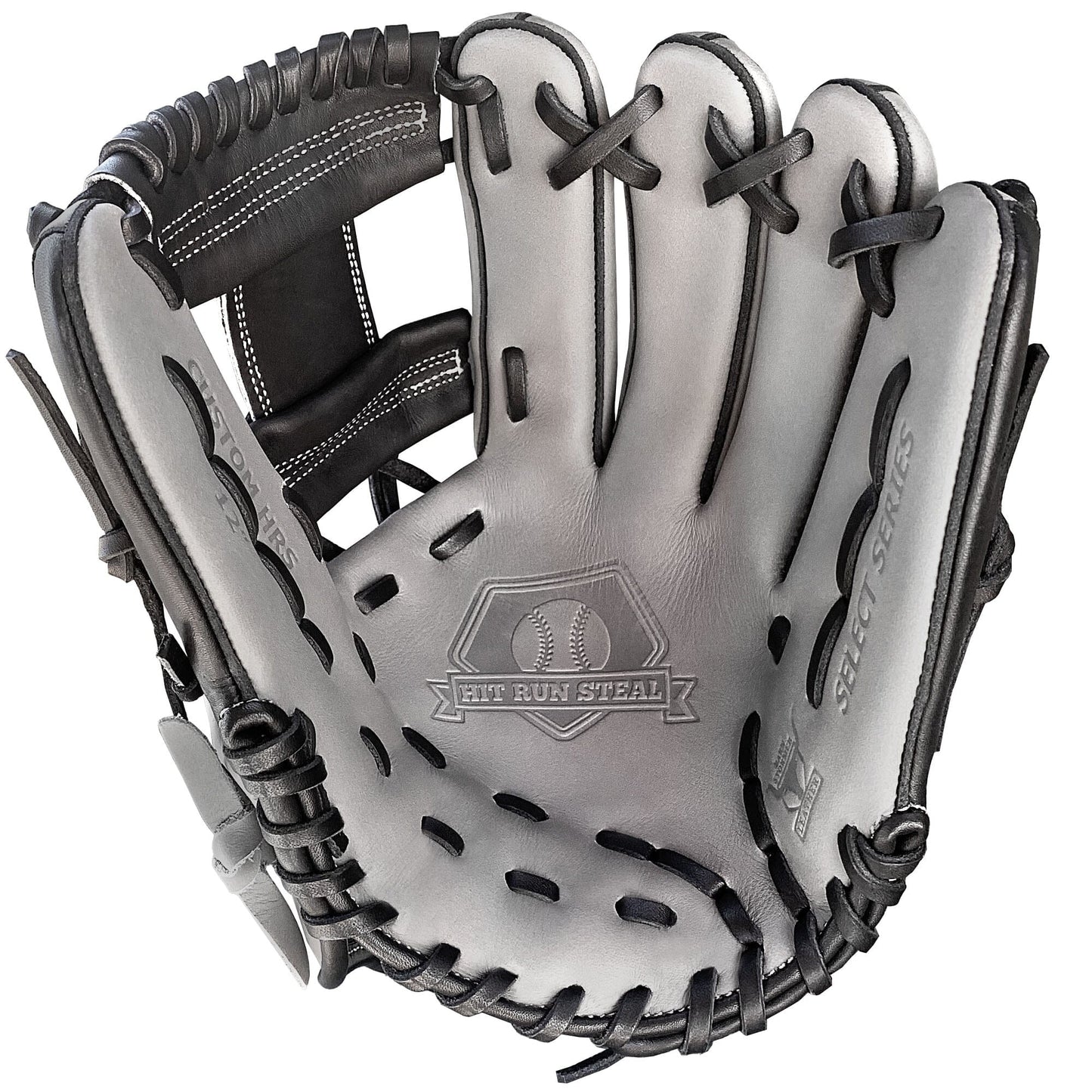 12" - Grey with Black Web - I Web