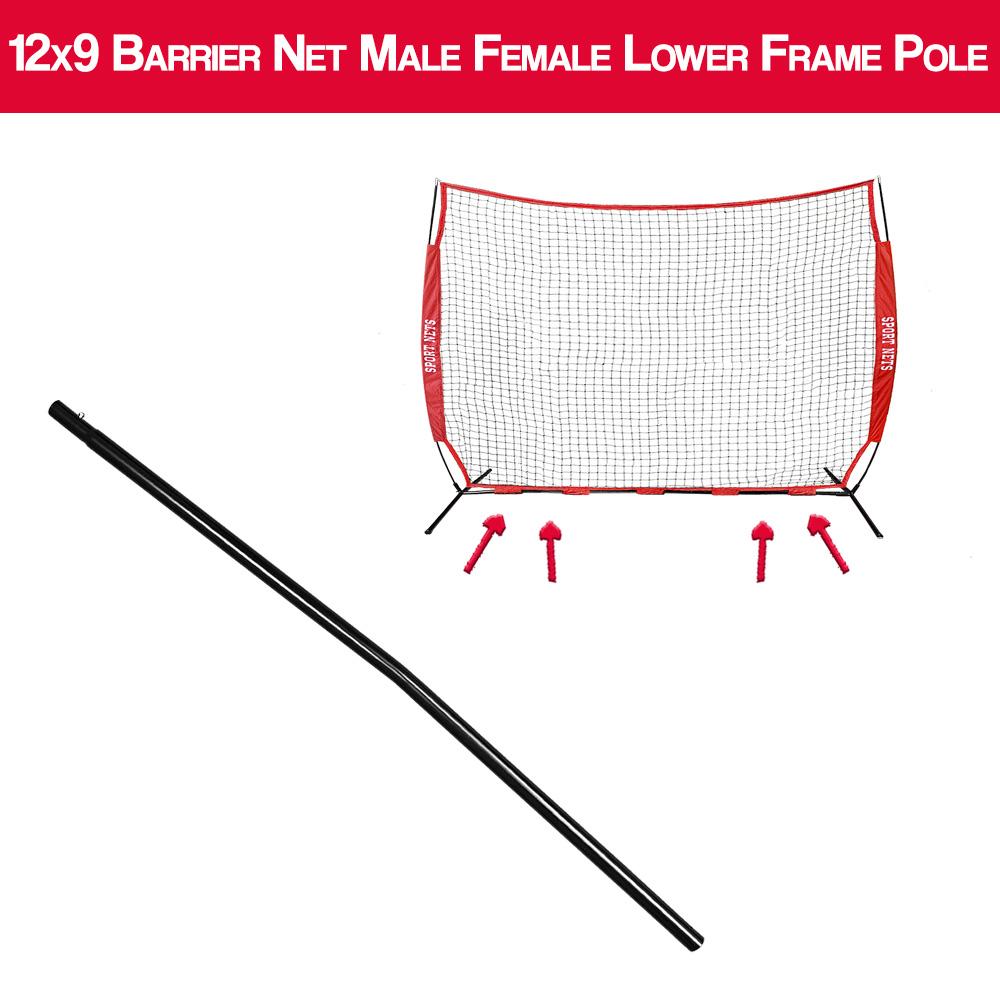 12x9 Barrier Net Replacement Male/Female Lower Frame Pole