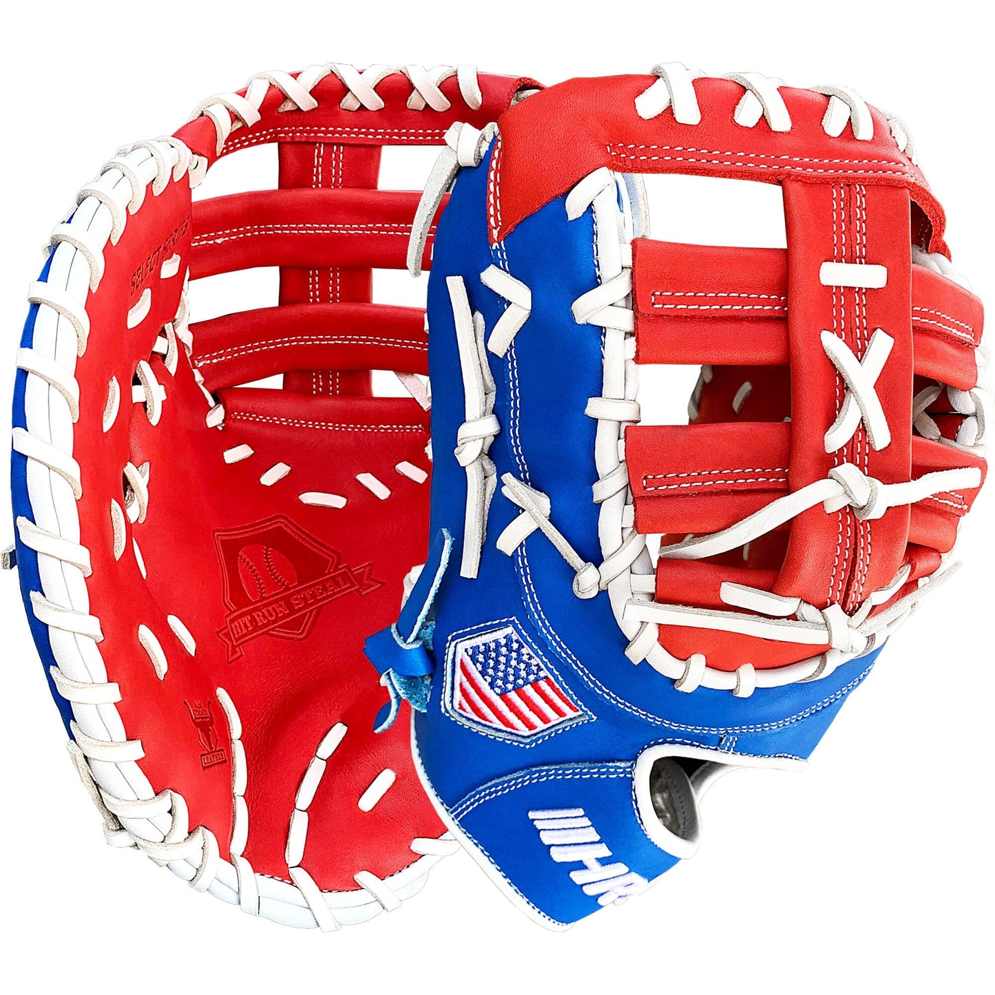 13" Baseball First Base Mitt - Red/White/Blue