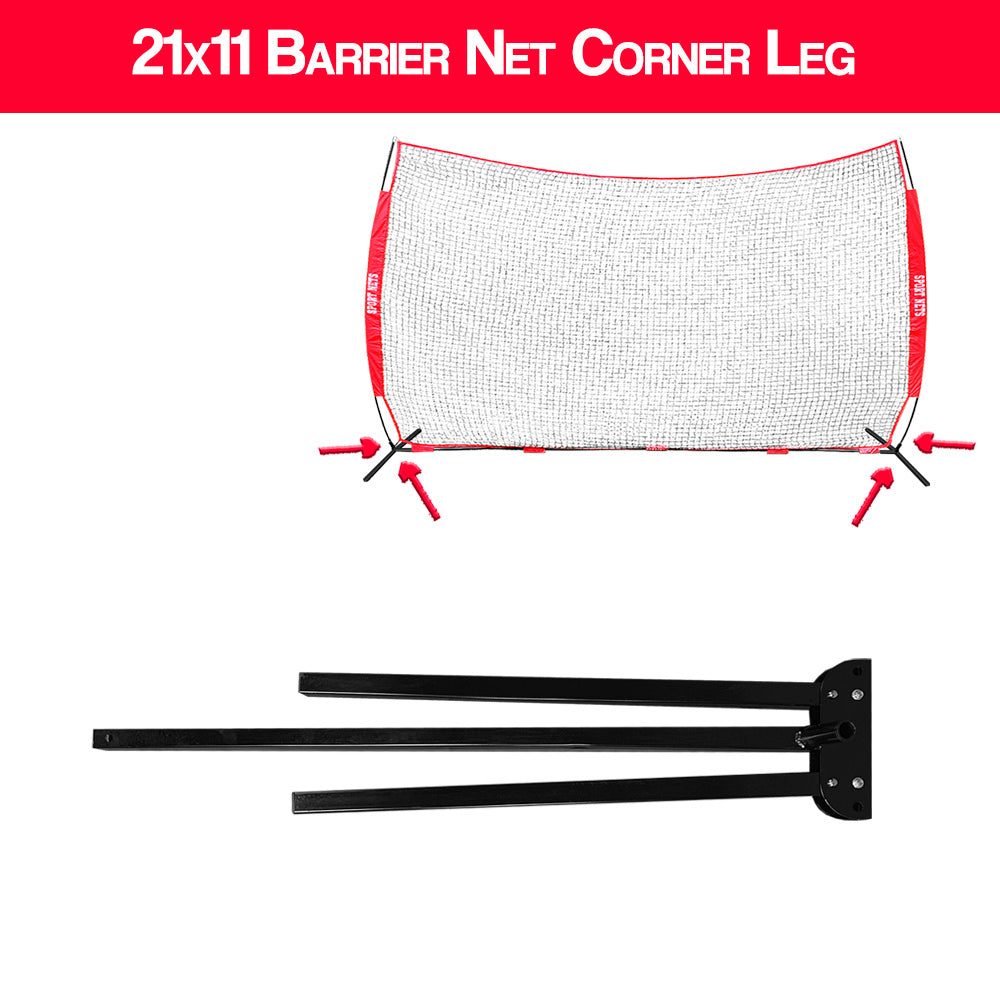 21x11 Barrier Net Replacement Corner Leg Pole