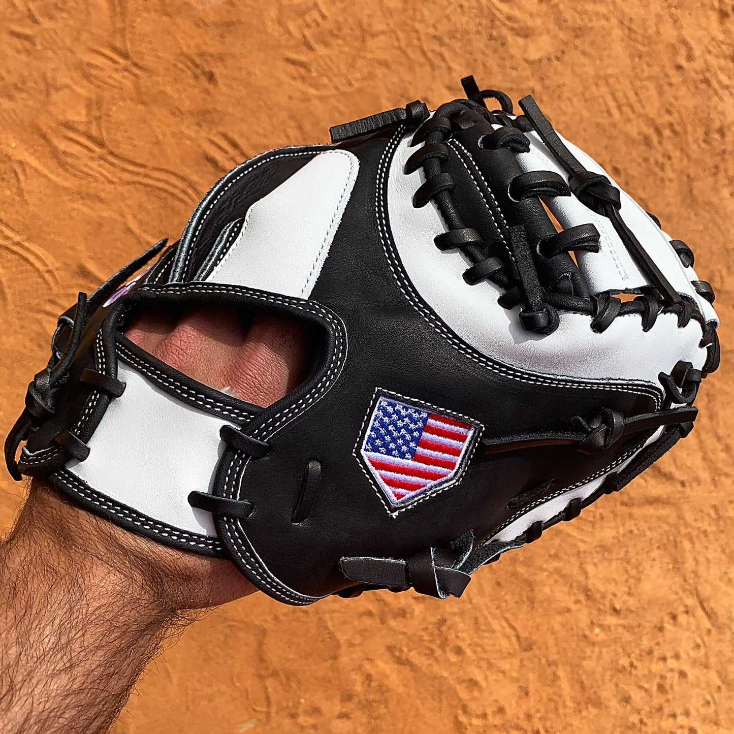 33.5" Baseball Catcher's Mitt - Black and White