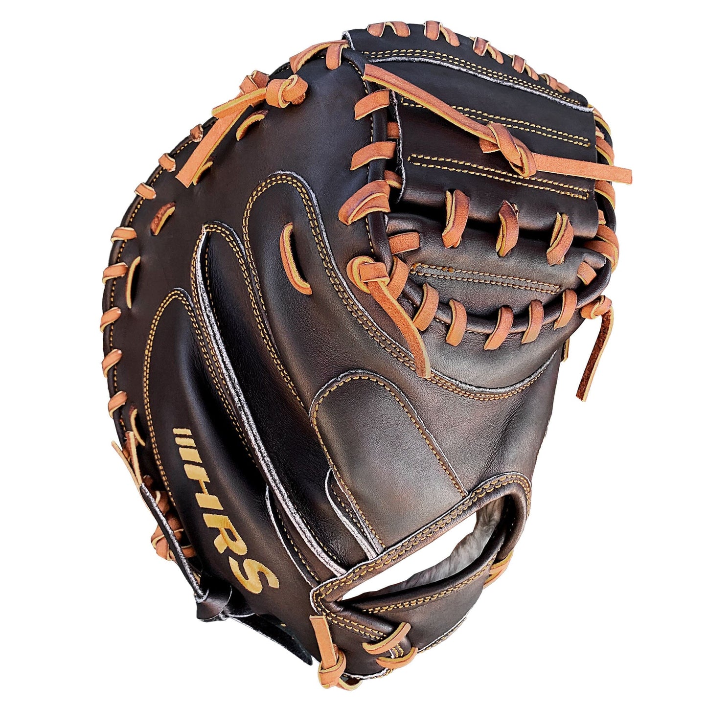 33.5" - Baseball Catcher's Mitt - Black with Tan Laces