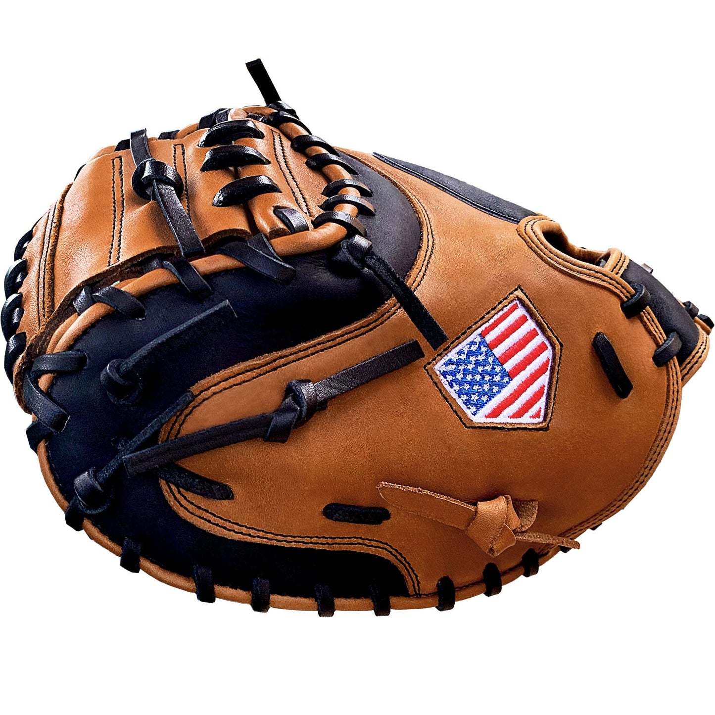 33.5" Baseball Catcher's Mitt - Tan With Black Accents