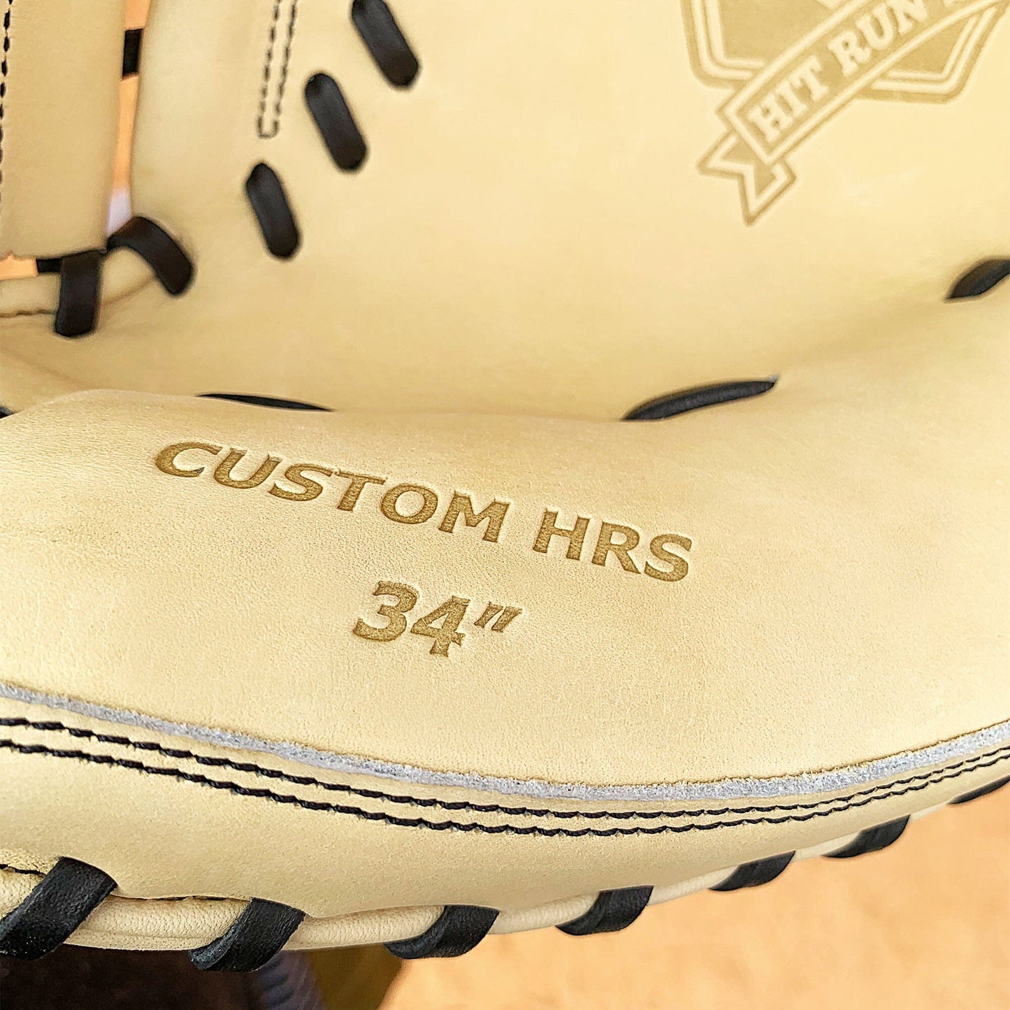 34" - Baseball Catcher's Mitt - Cream and Black