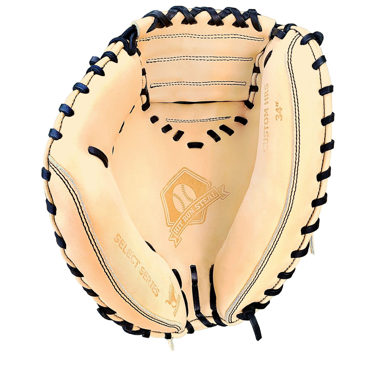 34" - Baseball Catcher's Mitt - Cream and Black