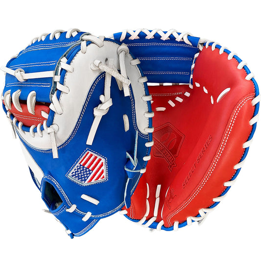 34" - Baseball Catcher's Mitt - Red, White, and Blue
