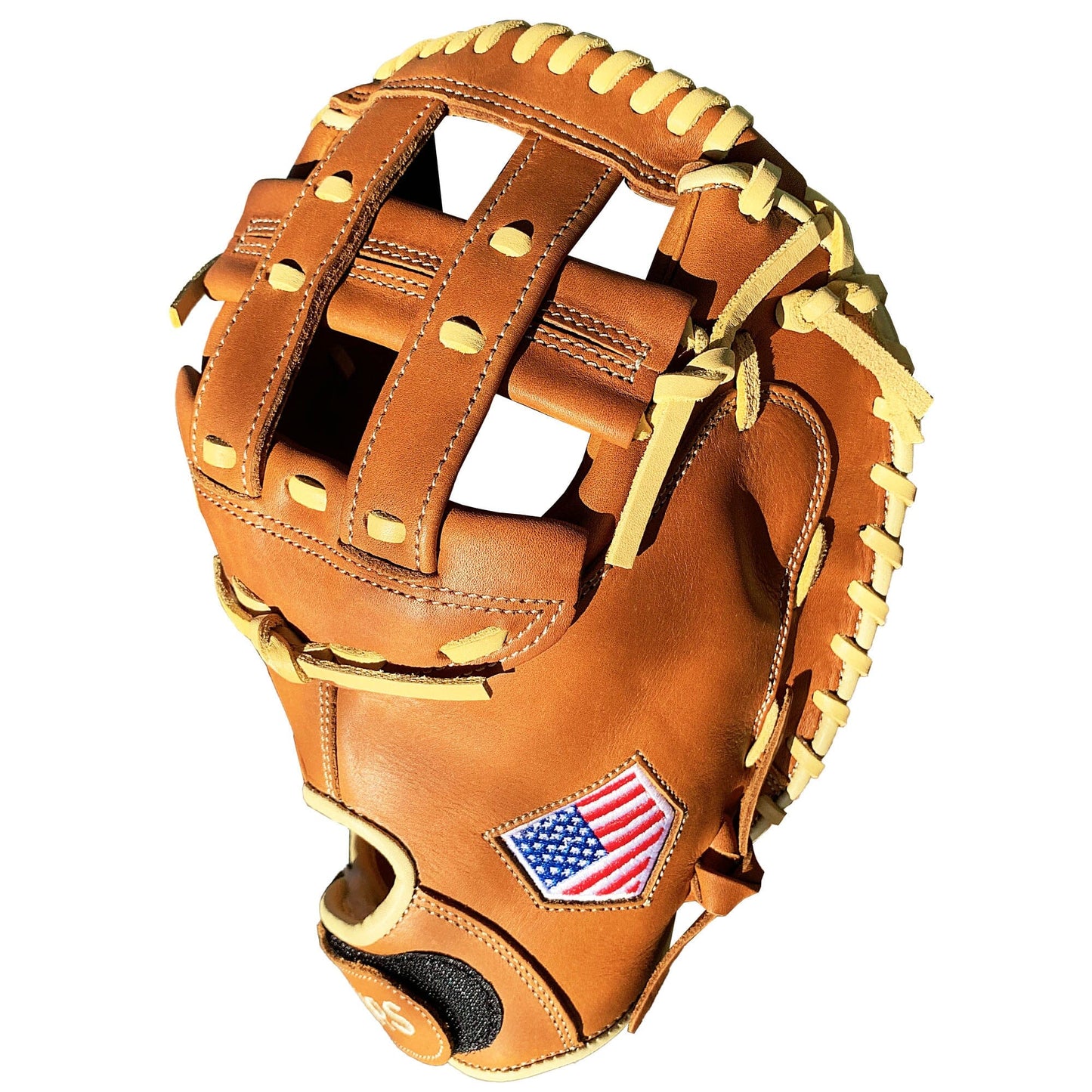 34" Softball Catcher's Mitt - Tan with Cream Laces