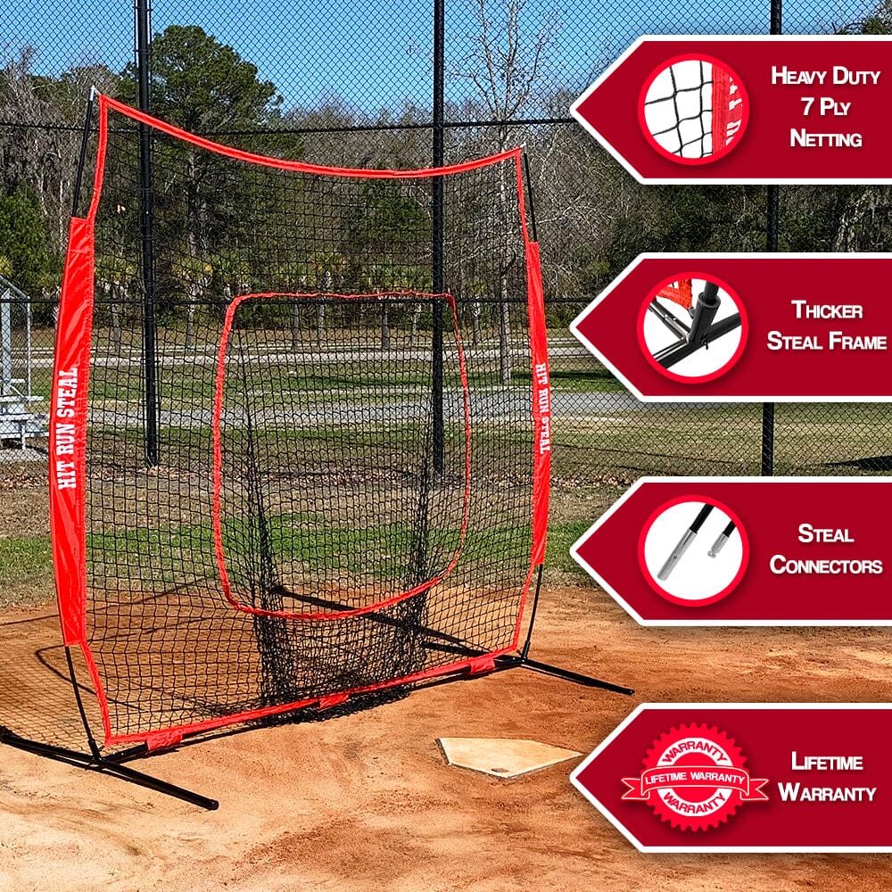 Heavy Duty Baseball/Softball 7 x 7 Hitting Net