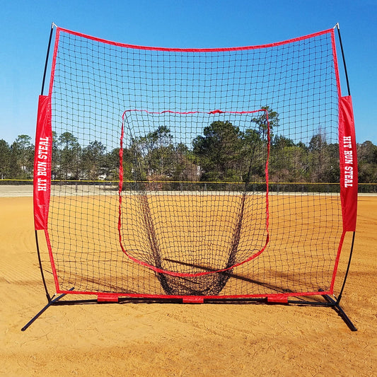 Portable baseball net