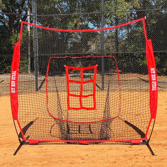 Baseball/Softball Hitting Net + 6 Target Strike Zone
