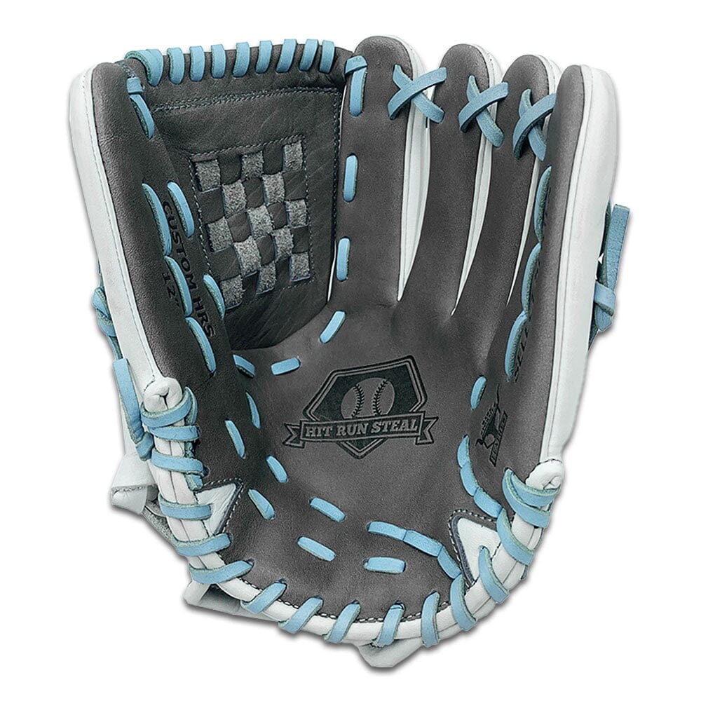 12" - White and Light Blue - Basket Web