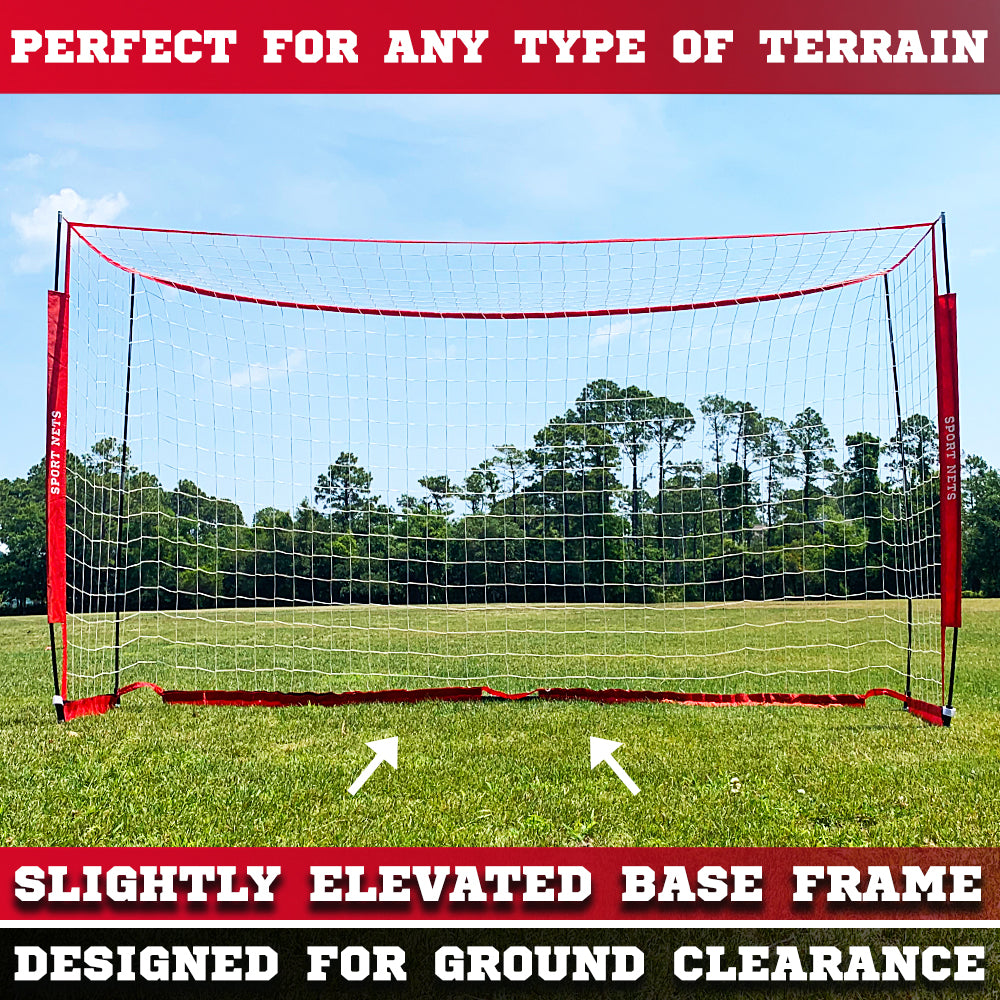 Portable Soccer Goal With Carry Bag - 4 Sizes 4' X 6' - 4' X 8' - 6' X 12' - 7' x 14'