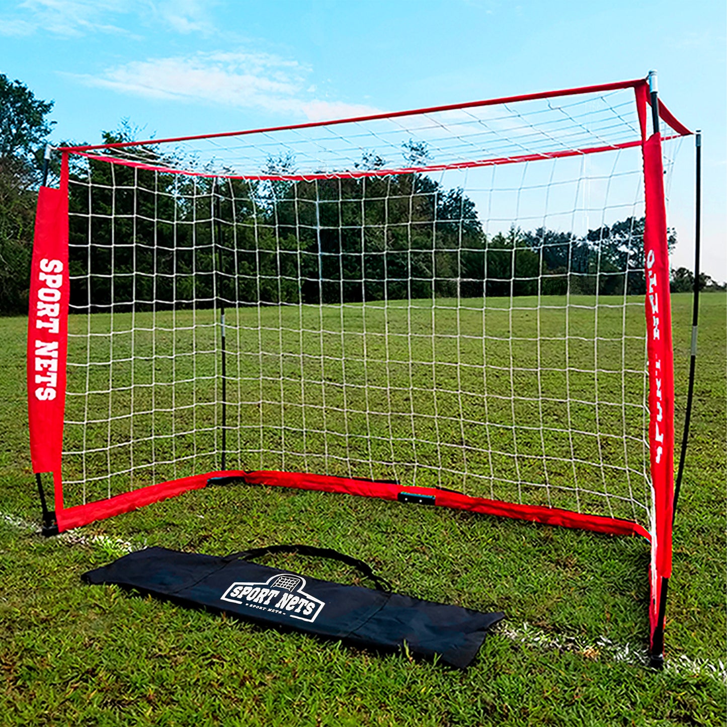 Portable Soccer Goal With Carry Bag - 4 Sizes 4' X 6' - 4' X 8' - 6' X 12' - 7' x 14'