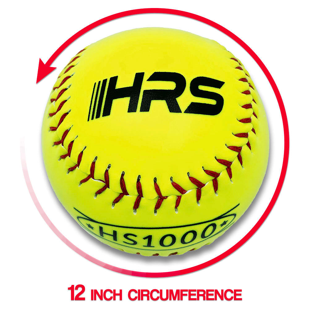 12 Inch Practice Softballs - Official Size and Weight