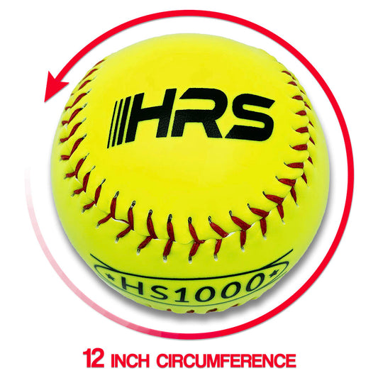 12 Inch Practice Softballs - Official Size and Weight