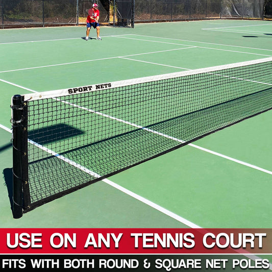 Replacement Tennis Net / Heavy Duty Regulation Professional Tennis Net / 42 Feet Long x 3.5 feet tall